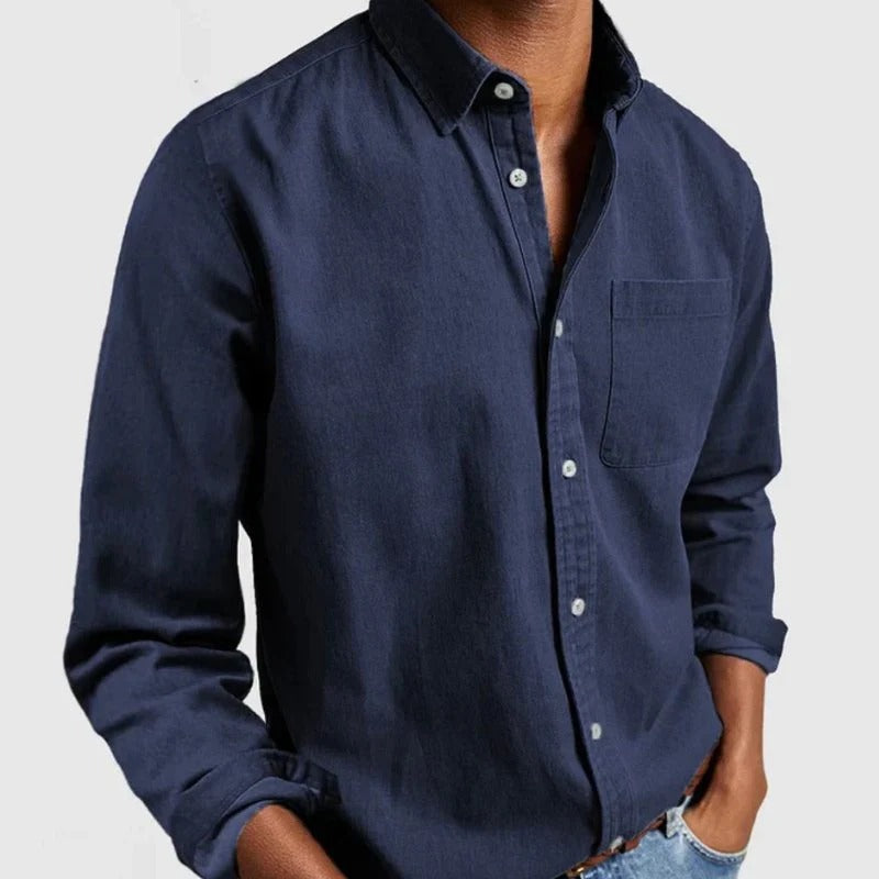 Adrian | Classic Chest-Pocket Denim Shirt