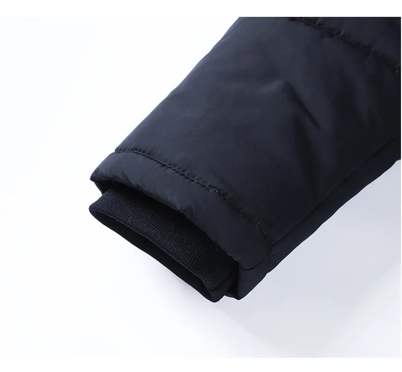 Andrew | Cozy Fur-Hood Fleece-Lined Parka Jacket - Valereo