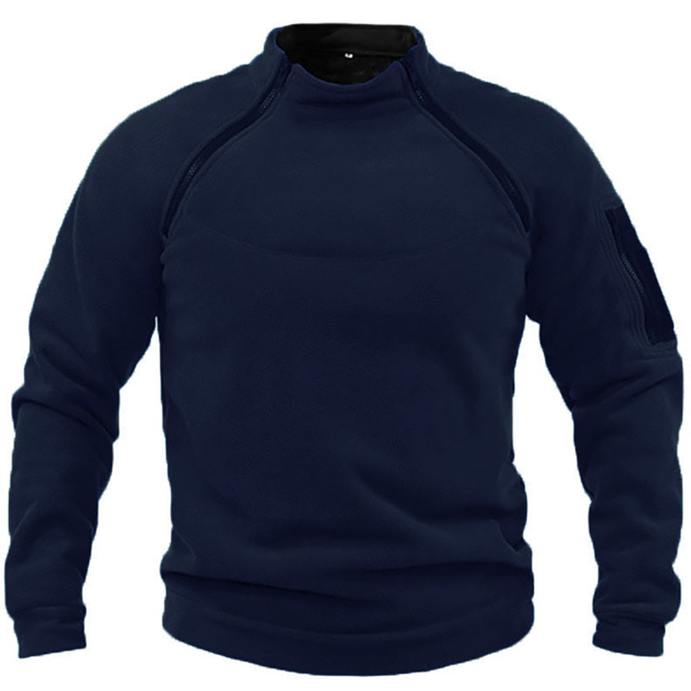 Andrew | Modern Zip-Collar Fleece Sweater - Valereo