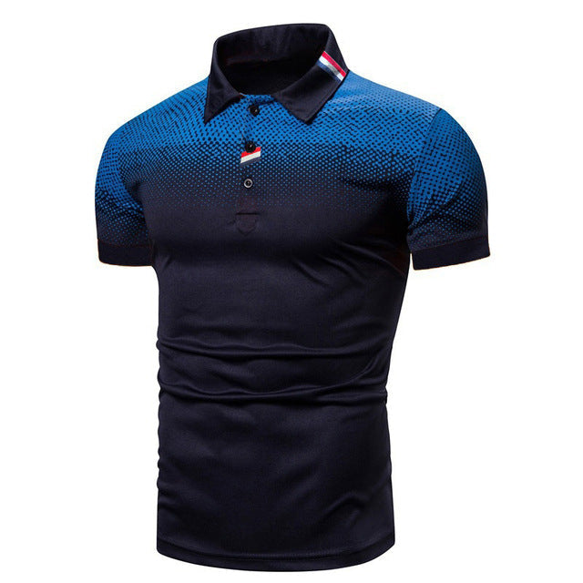 Anthony | Modern Textured Contrast Polo Shirt - Valereo