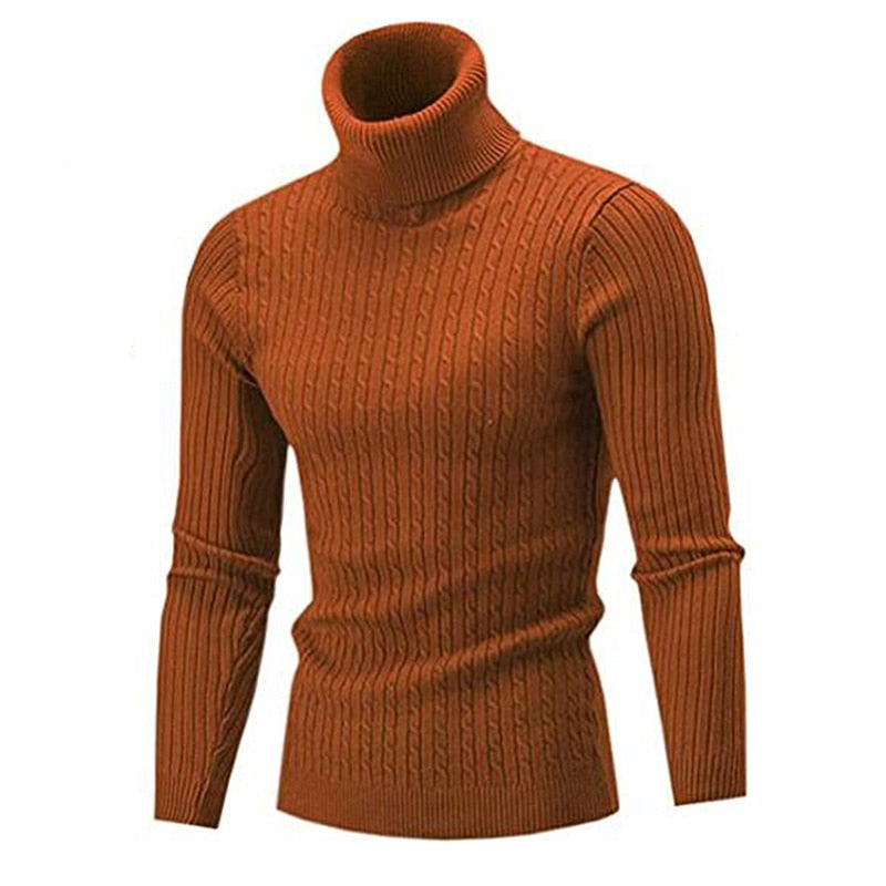 Caleb | Refined Cable Knit Turtleneck Sweater - Valereo