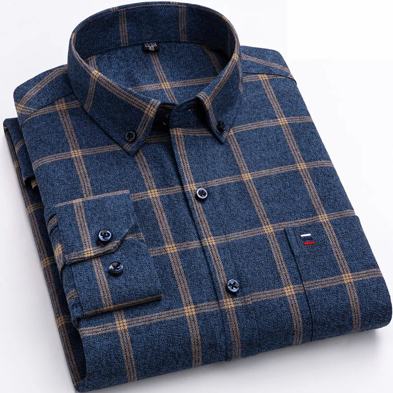 David | Casual Plaid Flannel Shirt - Valereo