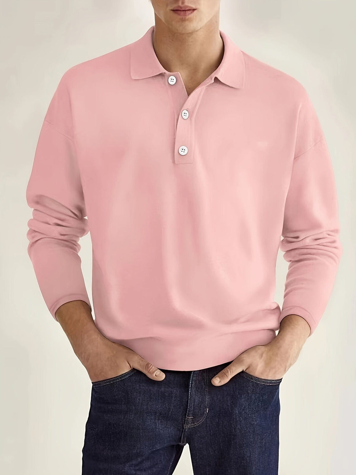 David | Classic Long Sleeve Polo Shirt - Valereo