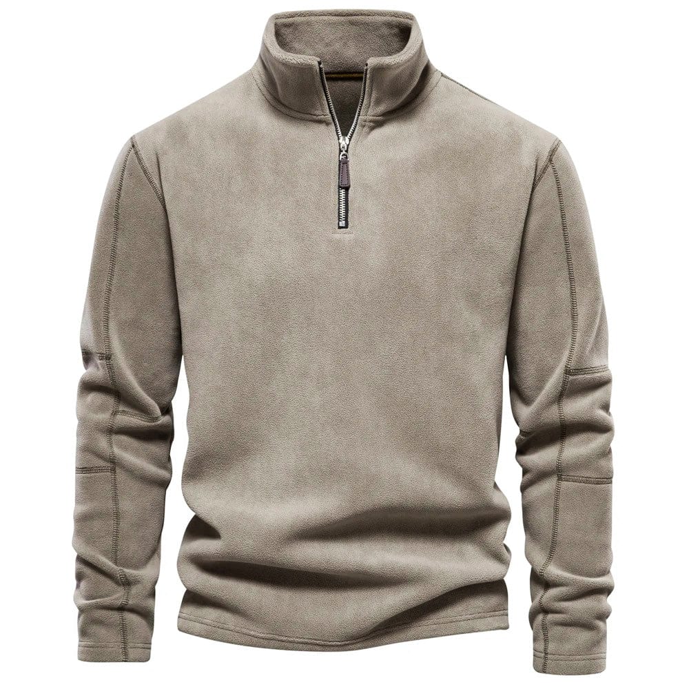 David | Cozy Fleece Quarter-Zip Sweater - Valereo