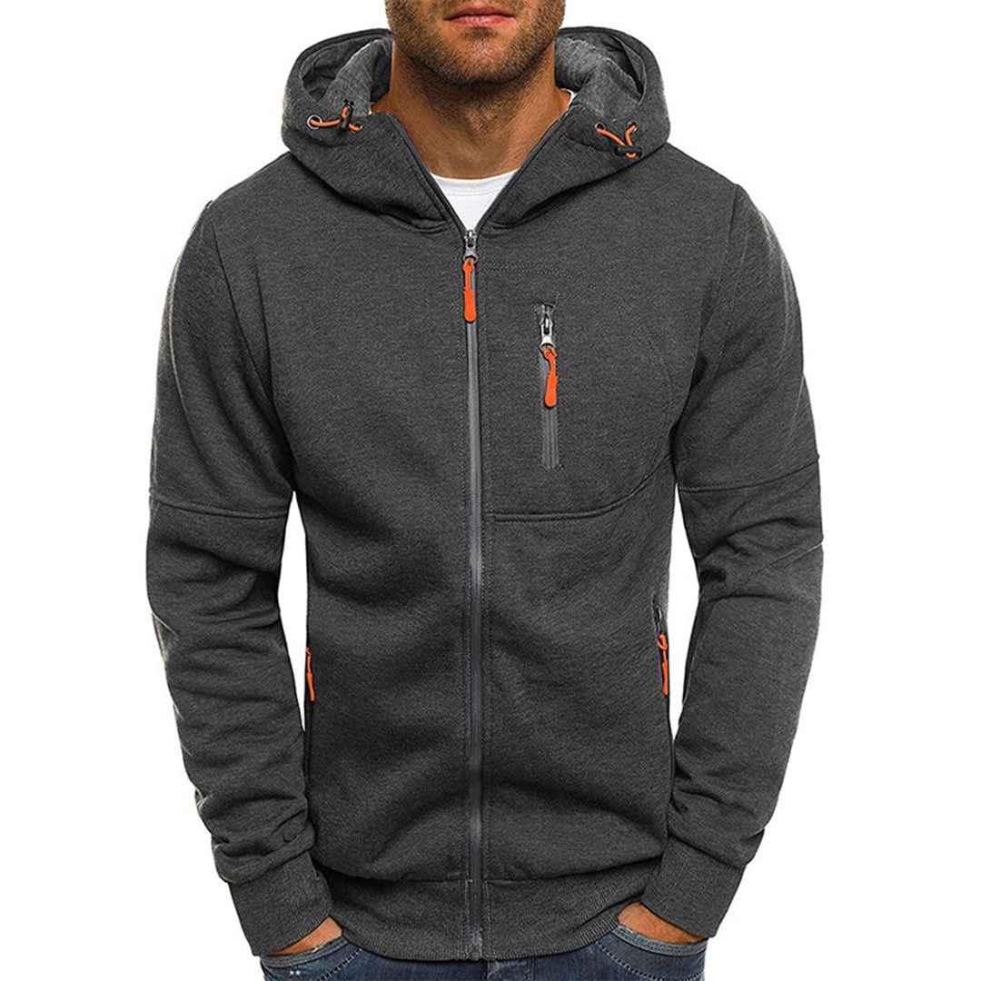 David | Modern Zip-Up Sport Hoodie - Valereo