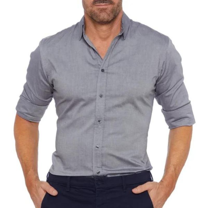 Ethan | Modern Slim-Fit Button-Up Shirt - Valereo
