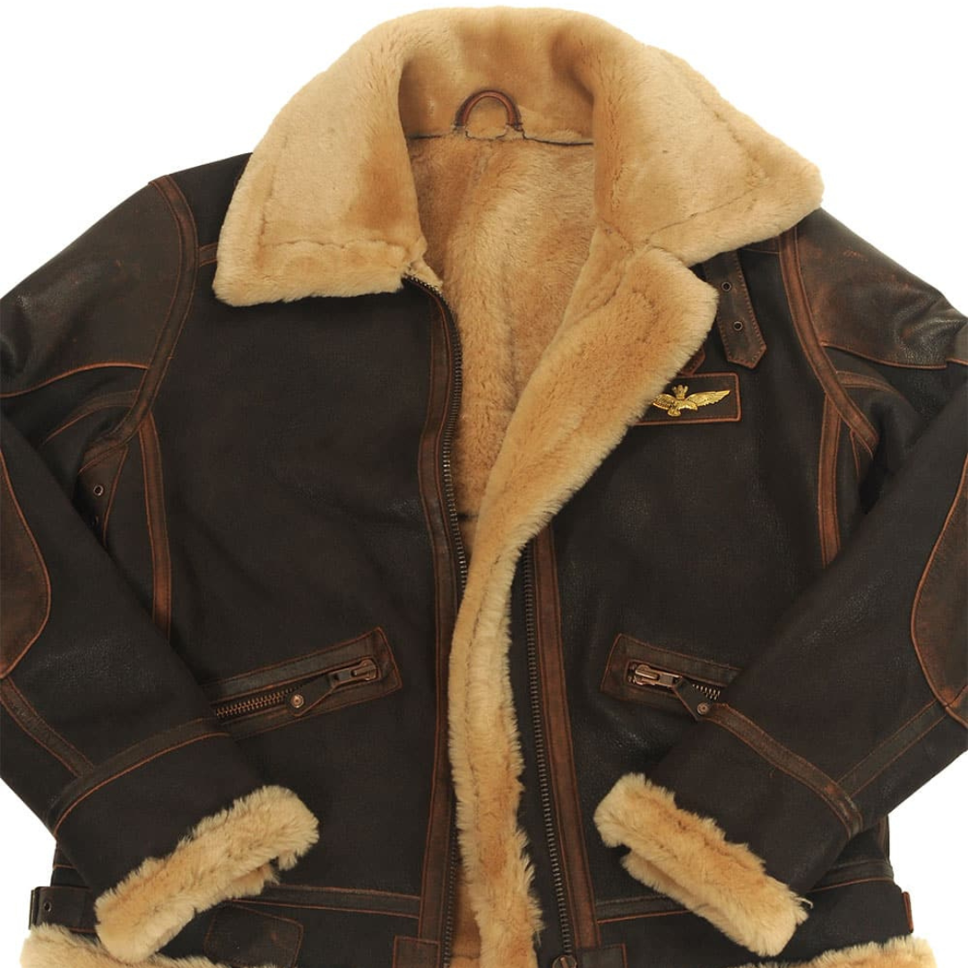 Gregory | Rugged Shearling Aviator Bomber Jacket