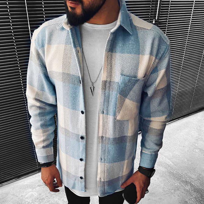 Henry | Casual Plaid Flannel Overshirt Shirt - Valereo