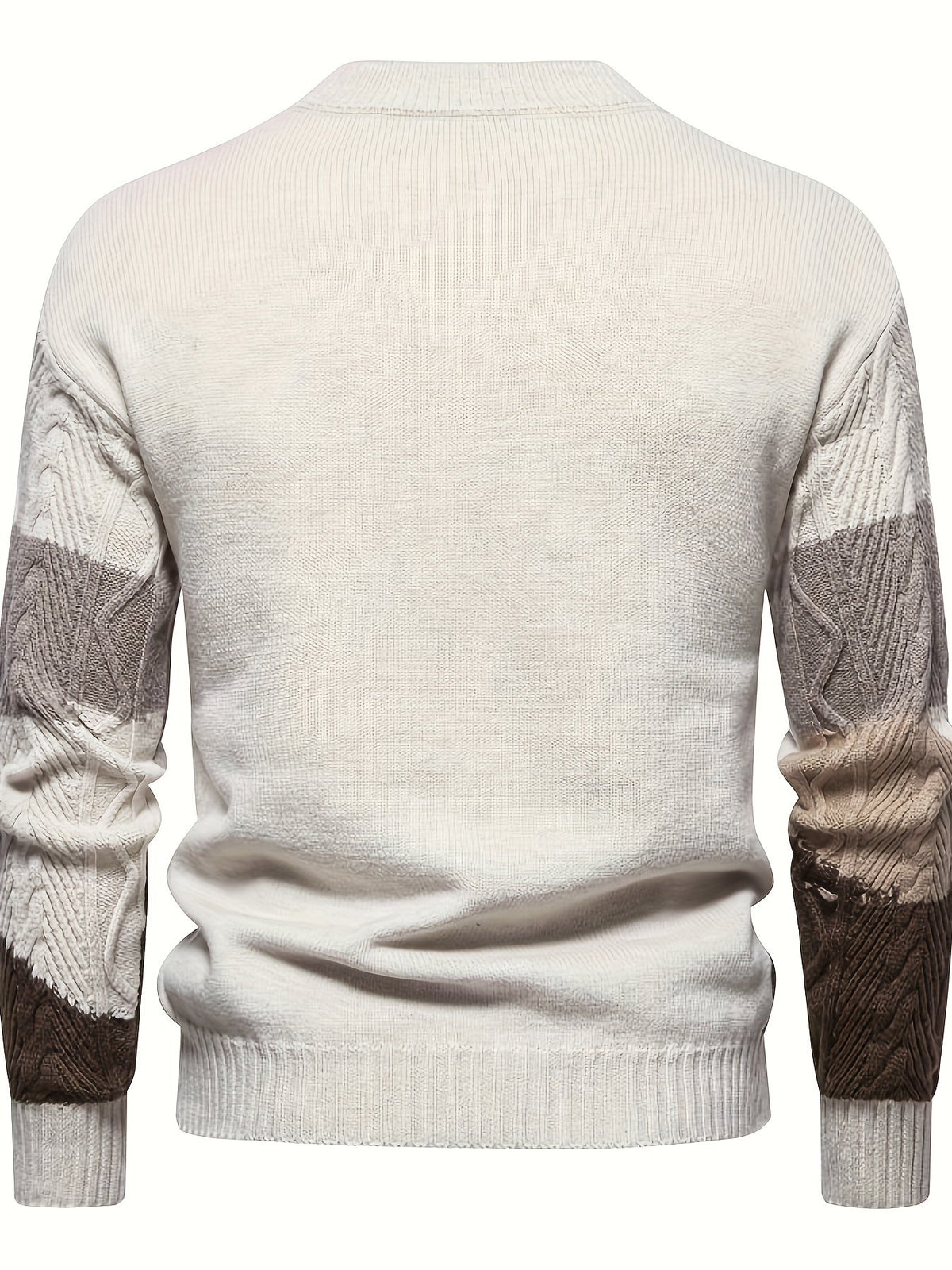 Henry | Cozy Colorblock Cable Knit Sweater - Valereo