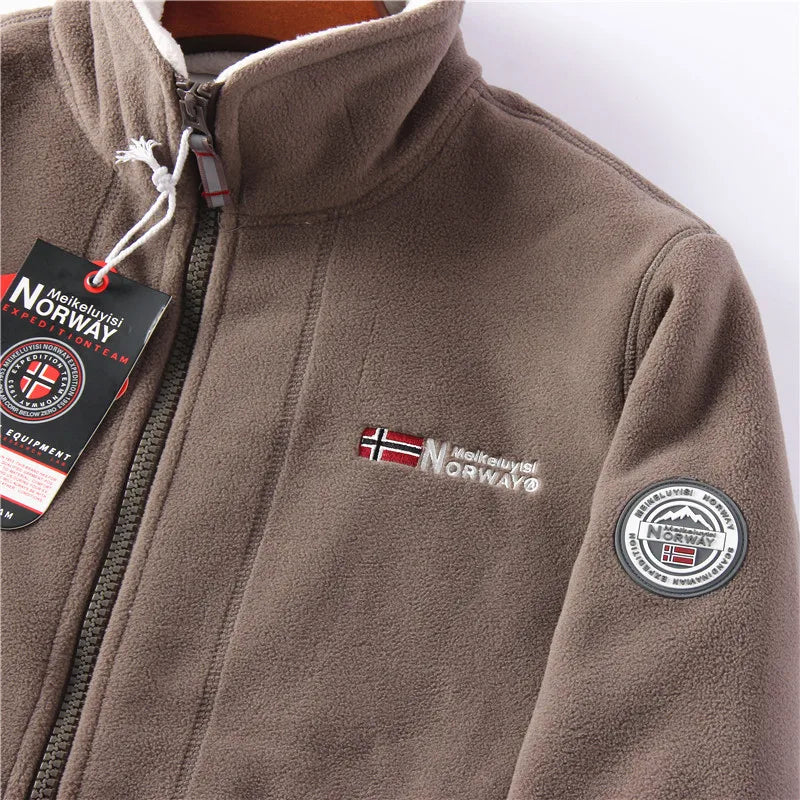 Henry | Cozy Fleece Stand-Collar Jacket - Valereo