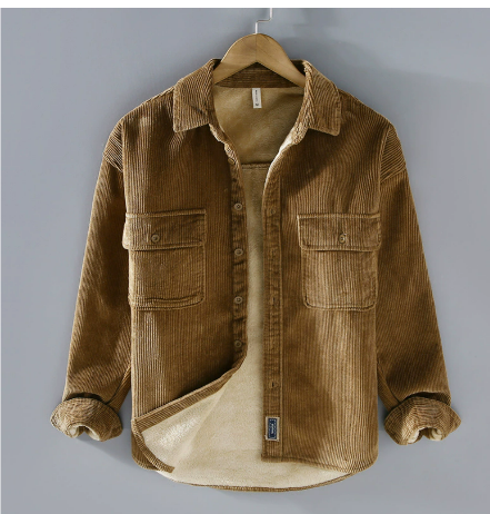 Jack | Casual Corduroy Fleece-Lined Shirt Jacket - Valereo