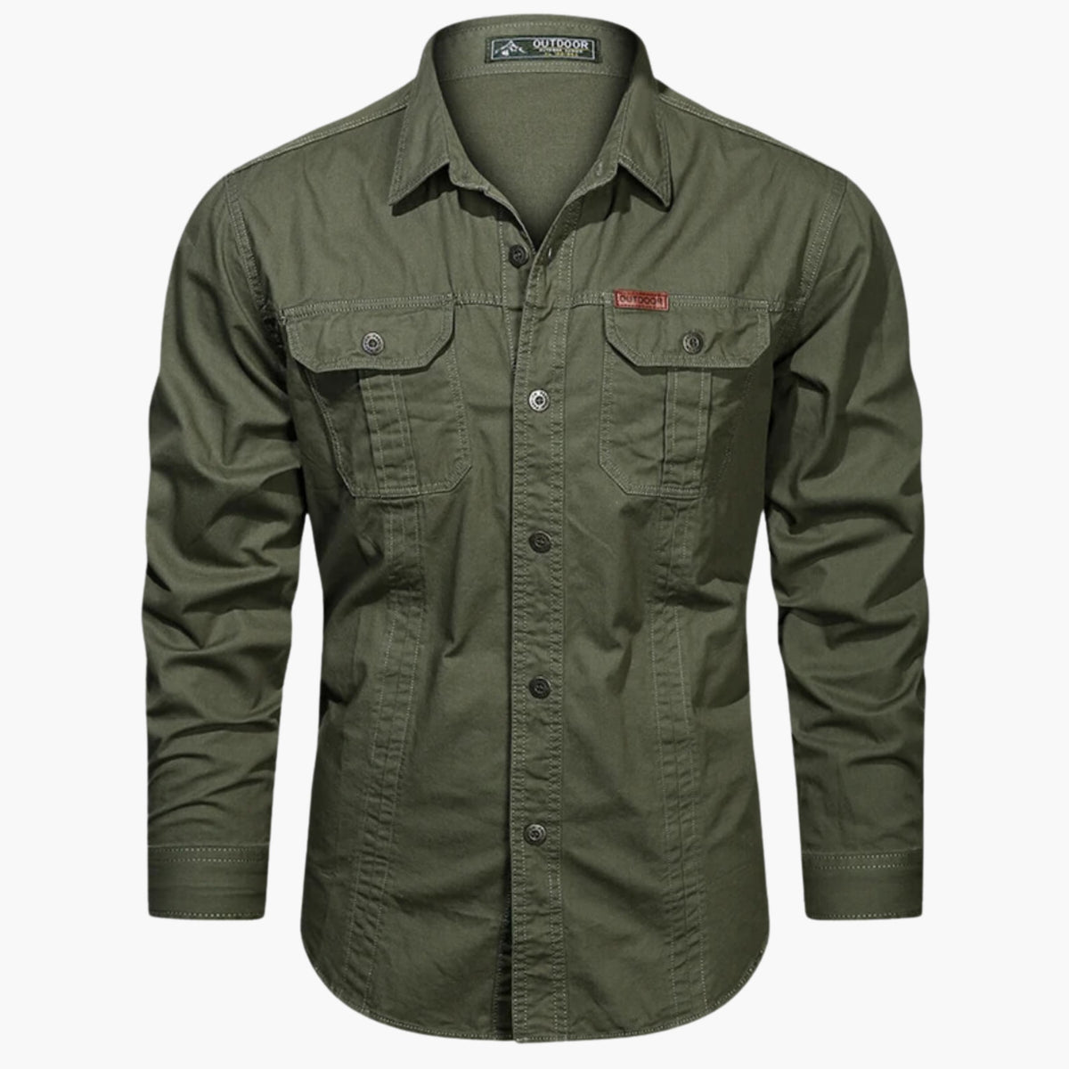 James | Casual Cargo Cotton Shirt - Valereo