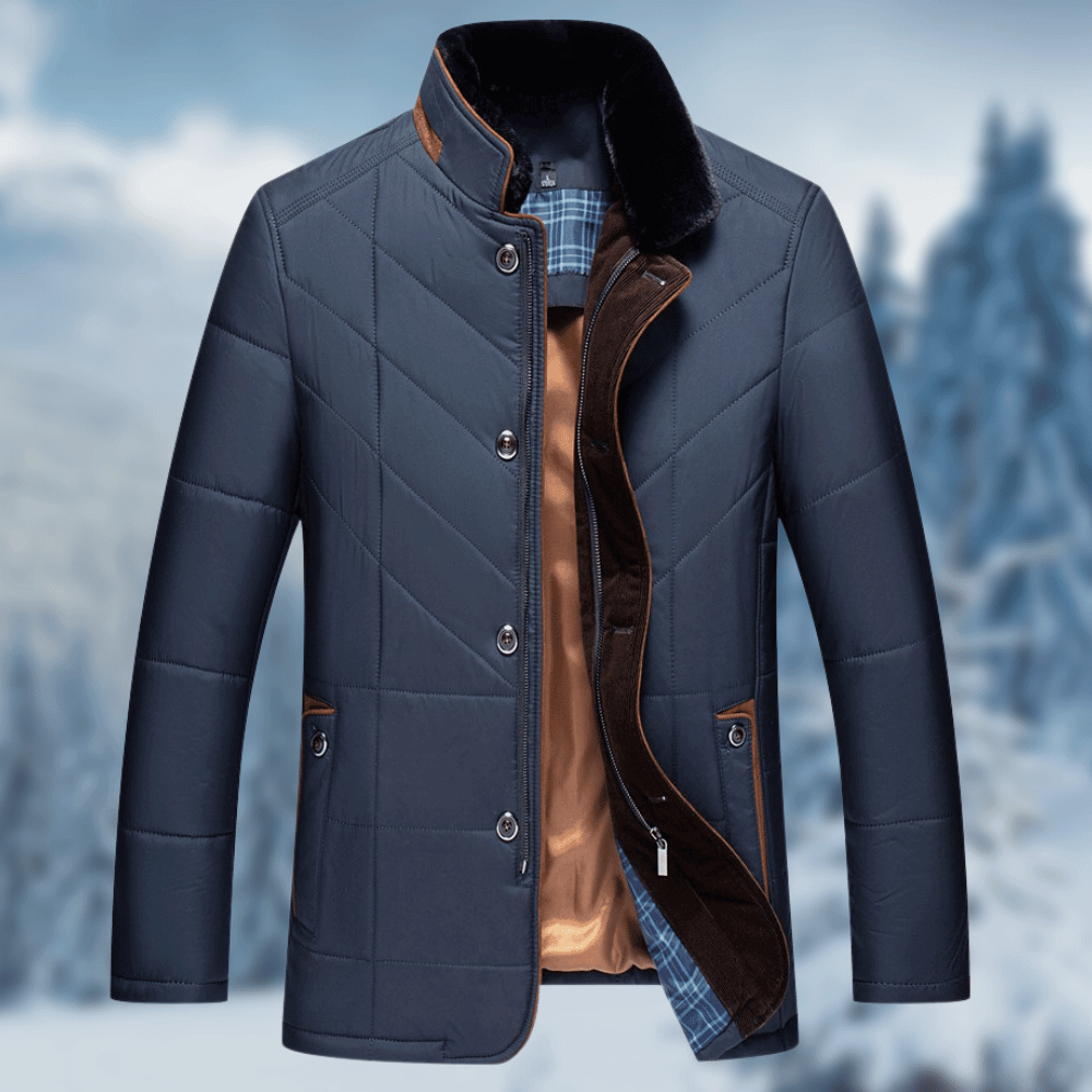 James | Cozy Quilted Fur-Collar Jacket - Valereo