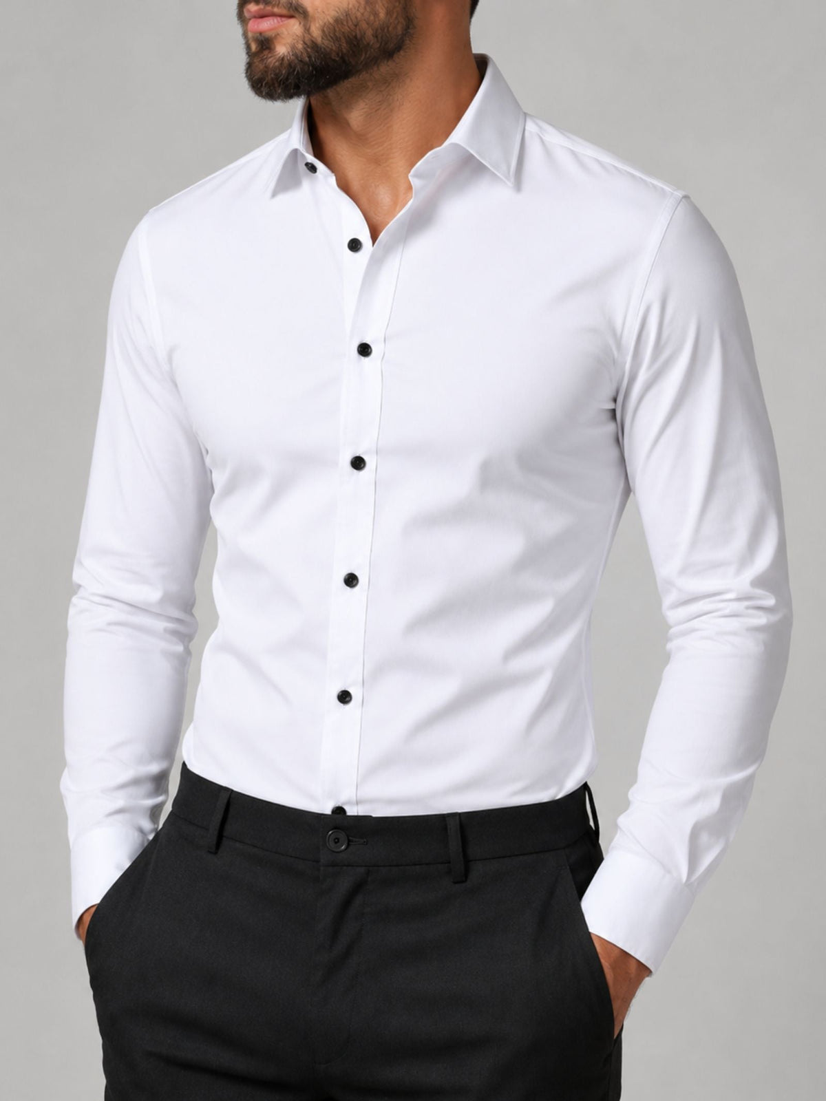 James | Elegant Slim-Fit Dress Shirt - Valereo