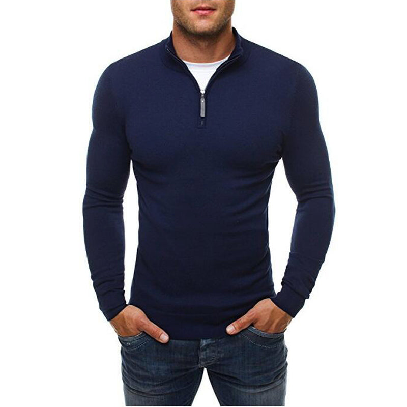 Jermaine | Modern Quarter-Zip Slim-Fit Sweater - Valereo