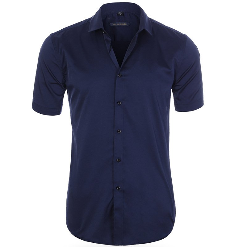Julian | Modern Slim-Fit Contrast-Button Shirt - Valereo