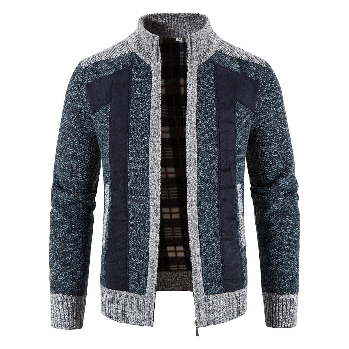 Lucas | Modern Fleece-Lined Knit Cardigan - Valereo