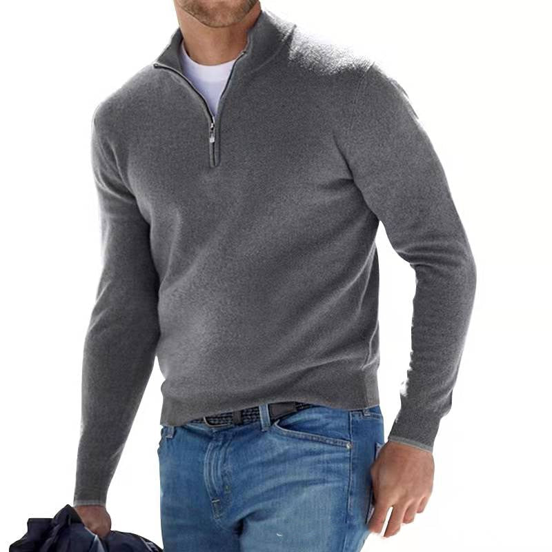 Lucas | Refined Quarter-Zip Knit Sweater - Valereo