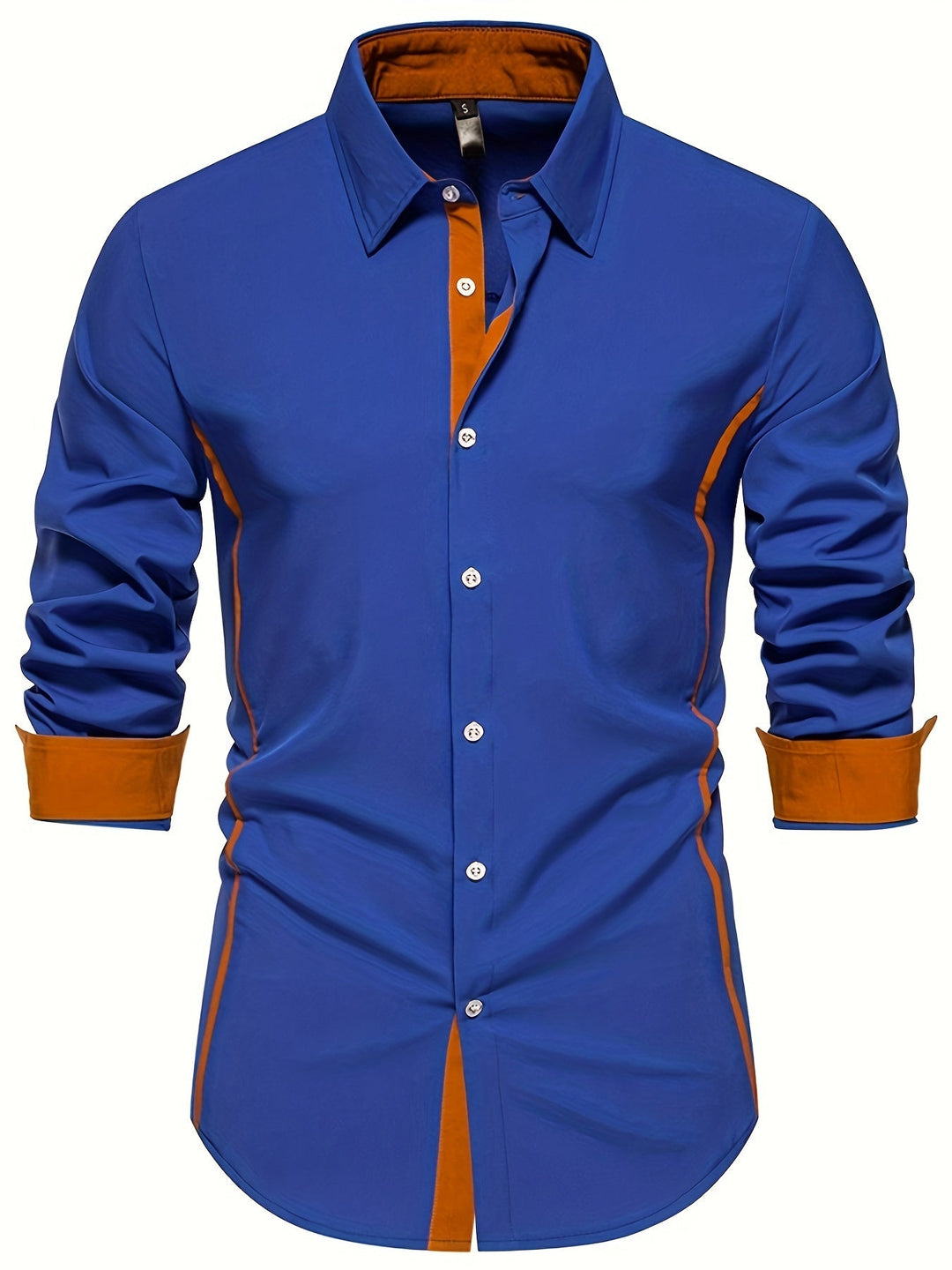 Marcus | Stylish Contrast Trim Slim-Fit Shirt - Valereo