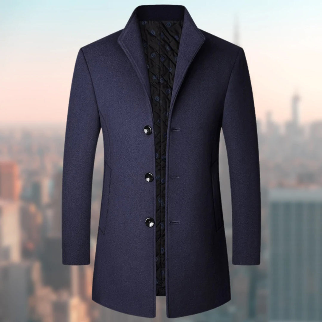 Mason | Elegant Wool Trench Coat - Valereo