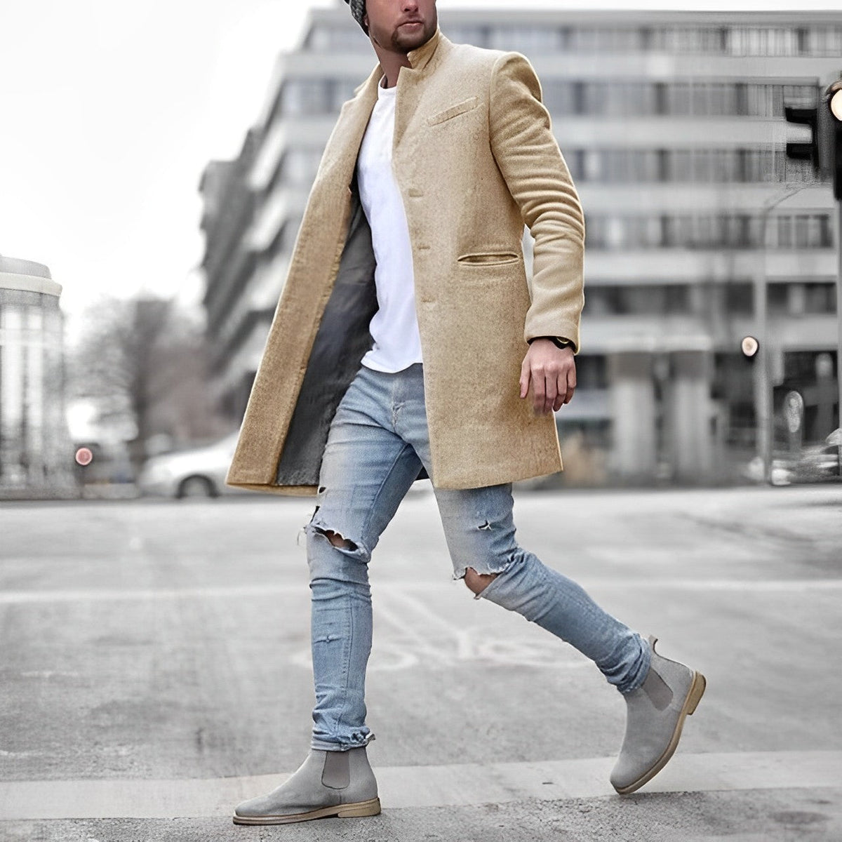 Mason | Refined Wool Long Coat - Valereo