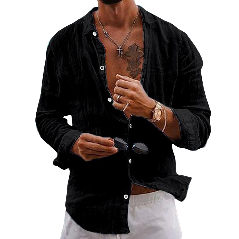 Matthew | Breathable Linen Button-Up Shirt - Valereo