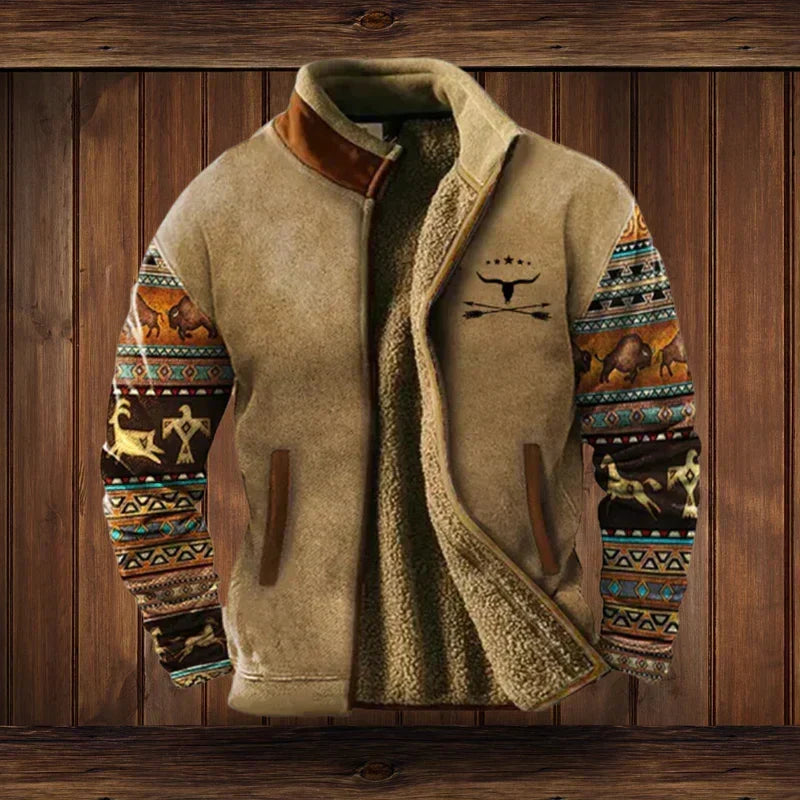Matthew | Casual Western Sherpa Jacket - Valereo