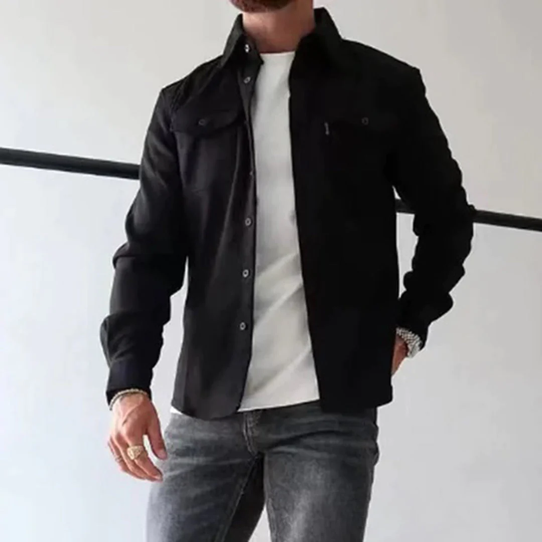Michael | Casual Chest Pocket Shirt Jacket - Valereo