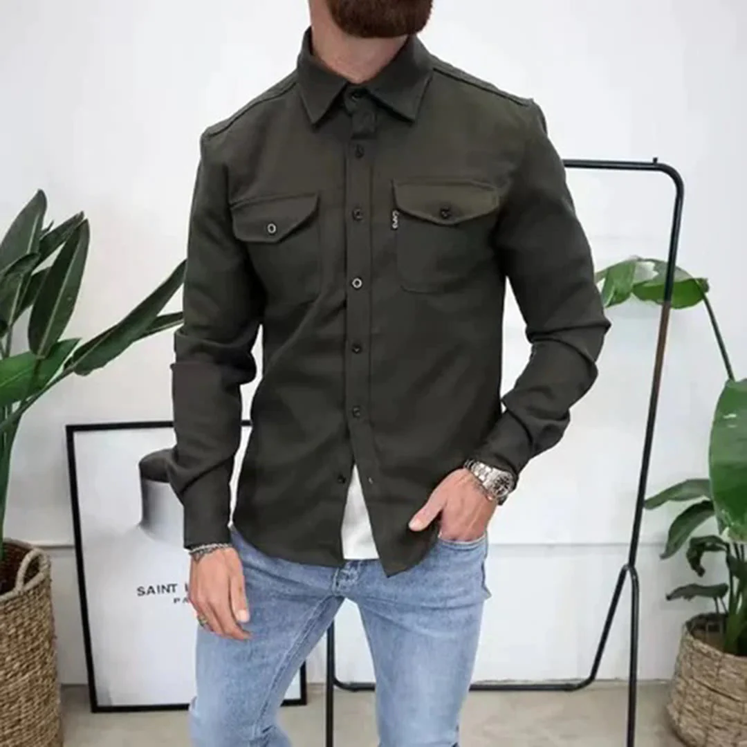 Michael | Casual Chest Pocket Shirt Jacket - Valereo