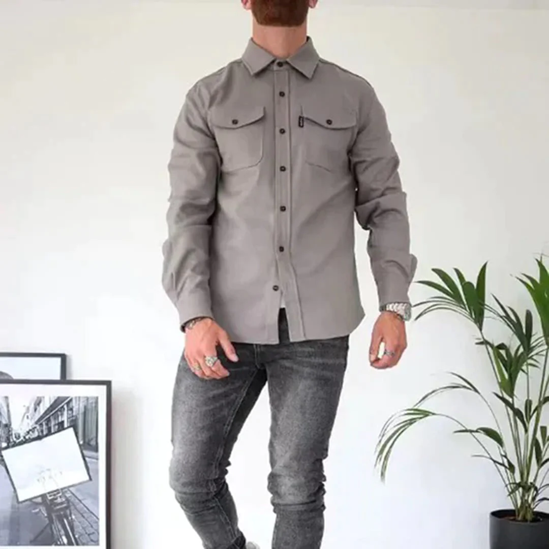 Michael | Casual Chest Pocket Shirt Jacket - Valereo