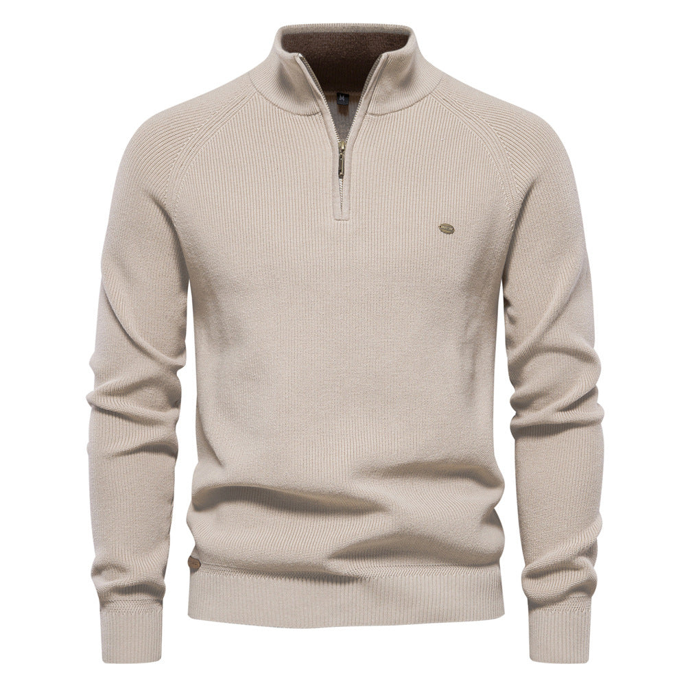 Nathan | Classic Quarter-Zip Knit Sweater - Valereo
