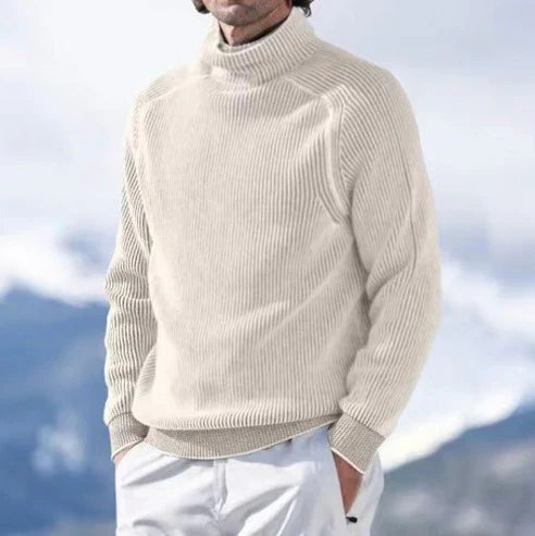 Thomas | Cozy Ribbed Turtleneck Sweater - Valereo