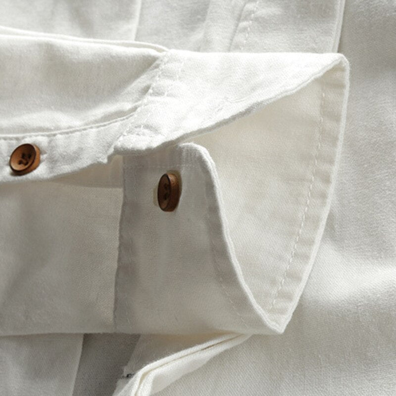 Thomas | Refined Mandarin Collar Shirt - Valereo