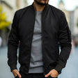 Kevin | Modern Ribbed-Collar Bomber Jacket