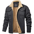 Randy | Casual Sherpa-Collar Canvas Jacket