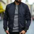 Kevin | Modern Ribbed-Collar Bomber Jacket