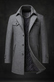 Edward | Refined Wool Quilted Overcoat