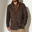 Gregory | Rugged Suede Contrast-Collar Blazer