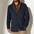 Gregory | Rugged Suede Contrast-Collar Blazer