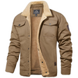 Randy | Casual Sherpa-Collar Canvas Jacket