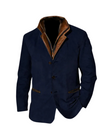 Raymond | Refined Suede Contrast-Collar Blazer