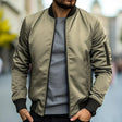 Kevin | Modern Ribbed-Collar Bomber Jacket