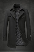 Edward | Refined Wool Quilted Overcoat