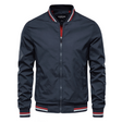 Douglas | Classic Striped-Trim Bomber Jacket