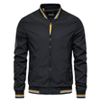 Douglas | Classic Striped-Trim Bomber Jacket
