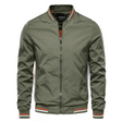 Douglas | Classic Striped-Trim Bomber Jacket