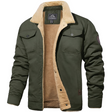 Randy | Casual Sherpa-Collar Canvas Jacket