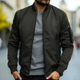Kevin | Modern Ribbed-Collar Bomber Jacket