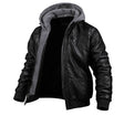 Edward | Refined Hooded Leather Jacket