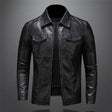 Gerald | Refined Collared Leather Jacket